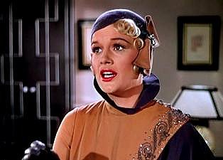 Lina Lamont's demure crystal-trimmed morning attire.