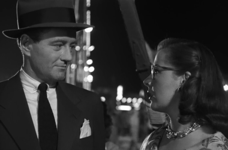 Robert Walker (left) flirts with wayward Laura Elliott. Image: