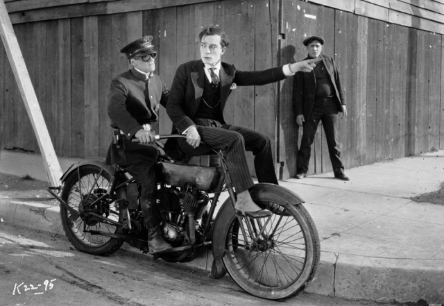 Buster Keaton in a movie inside a movie. Image: 