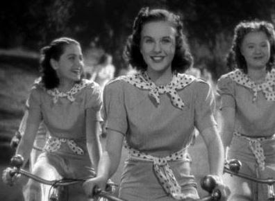 Deanna and girls riding bikes