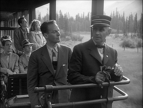 Eric Portman scowls at Canadian scenery. Image: 