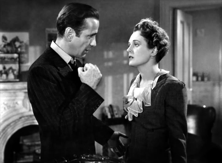 Bogart has had it Up To Here with Mary Astor. Image: One Geek's Mind