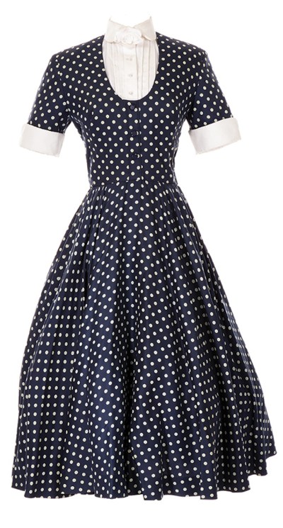 Lot 951: Lucille Ball signature "Lucy Ricardo" polka dot dress