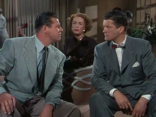 Joan Crawford (centre) is displeased. Image: The Fabulous Birthday Blog