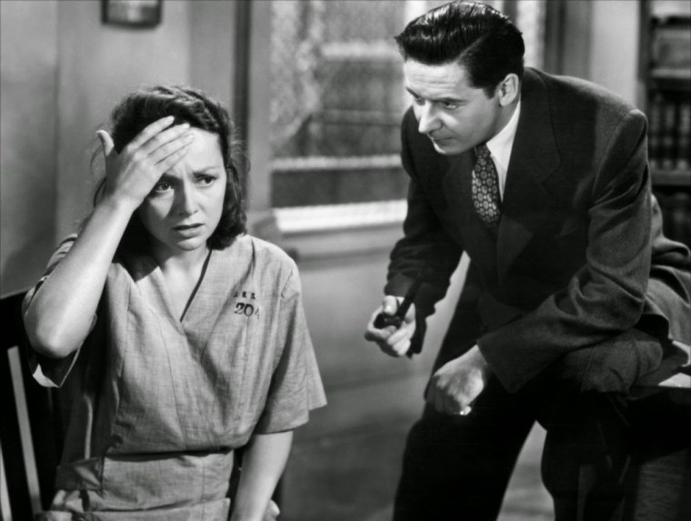 Leo Genn probes Olivia's Memory. Image: Passion for Movies