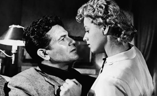 Shelley Winters has a thing for bad boy John Garfield. Image: Pop Matters
