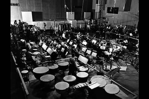 The MGM studio orchestra, ca 1951. Image: Behind the Stave