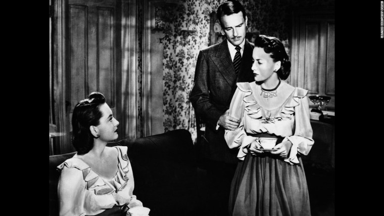 Olivia de Havilland played twins in The Dark Mirror (1946). Image: cnn.com
